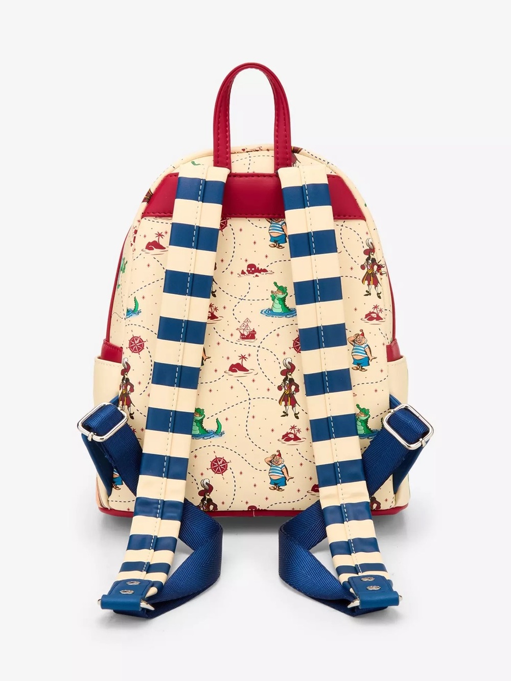 NWT Loungefly Disney Peter Pan Captain Hook Ship Wheel Rotating Mini Backpack - Picture 3 of 12